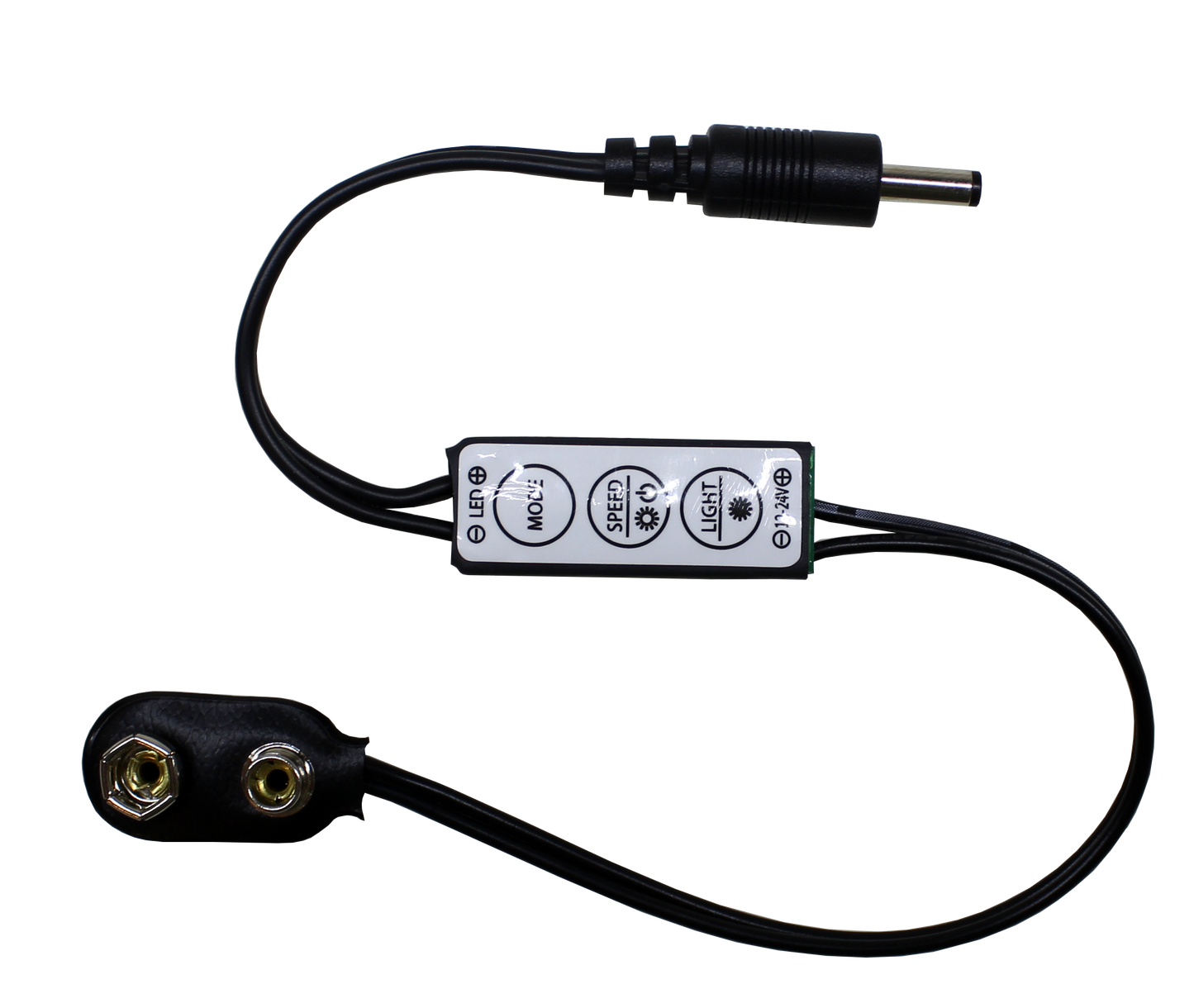 Single Color In-Line Controller with 9V Battery Connector