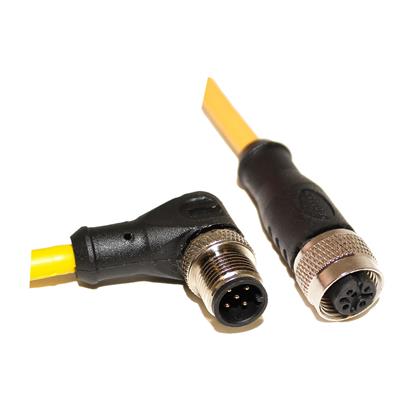C5BC06M010 - 10M M12 5-Position Cordset, Male Right Angle to Female Straight (Pack of 4)