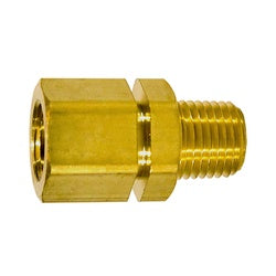 120AH-CC-BW - 3/8 in Female NPTF & 3/8 in Male NPTF Heavy Brass Breakaway Adapter