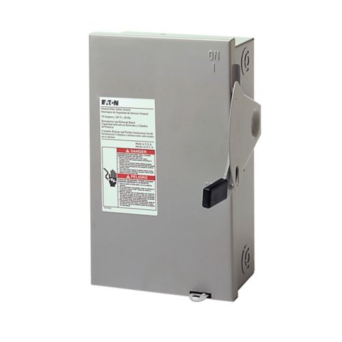 30A 240VAC 4 Wire Fusible General Duty Safety Switch DG321NGB