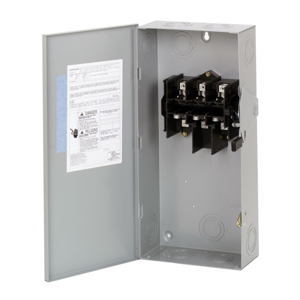 100A 240V 100KA 4 Wire Panel Heavy Duty Safety Switch DG323NGB