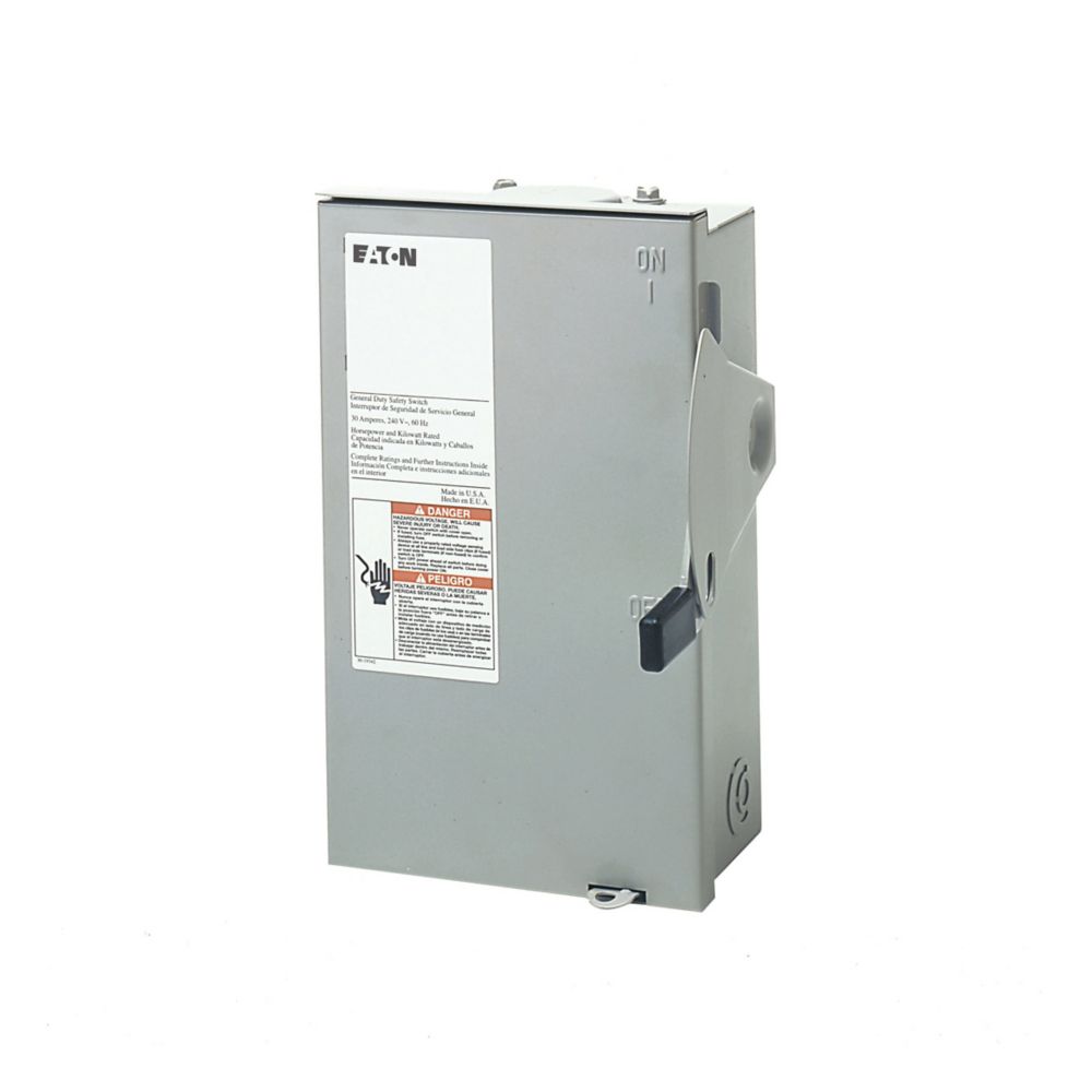 30A 240VAC 100KA 3 Pole Surface General Duty Safety Switch DG321NRB