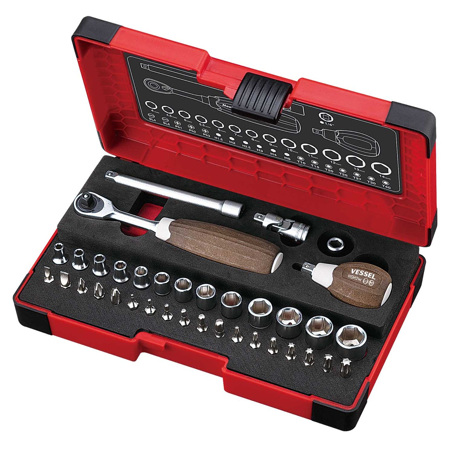 HRW2001MW Wood-Compo Socket Wrench Set