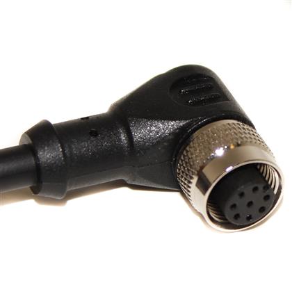 BU-22731031 - 1.5M IP67 Right Angle Cordset, 8-Position Female Connector (Pack of 5)