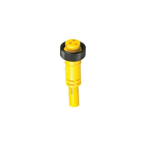 16 AWG 5 Pole Zinc Coated Female Straight Plug Pigtail With Internal Thread ML5C4SC060F