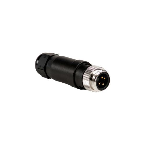 3 Pole Straight Passive Compact External Thread Field Attachable Connector MF3B1