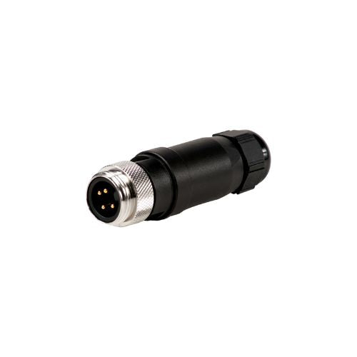16 AWG Passive Straight Field Attachable Nickel Plated Brass Connector MF3C1