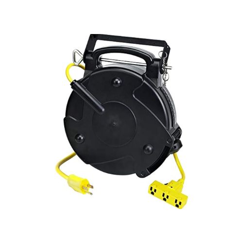 40' Indoor Retractable Extension Cord Reel - 12/3 SJTOW