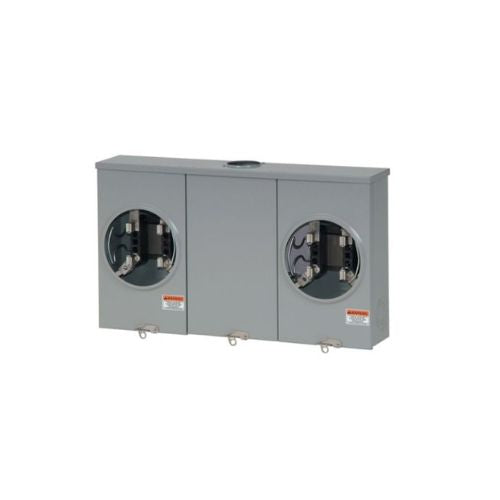 2 Gang 200A 600V Single Phase Four Jaw Meter Socket 1008842CH