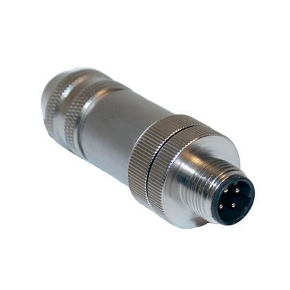 BU-12ZS33-PG9 - Compact M12 Connector, 4-Position, IP68 Rated for Automation (Pack of 4)