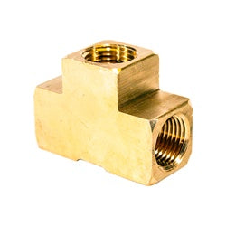 101-6 - Brass Pipe Tee 3/8-in Female NPTF x 3/8-in Female NPTF x 3/8-in Female NPTF