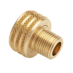 105GHXD - Brass Straight Swivel Adapter 3/4" Female Hose to 3/4" Male NPTF, 1.43" Length