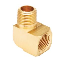 23400X8 - Extra-Heavy Brass 90-Degree Street Elbow, 1/2-in NPTF Female & Male Connections