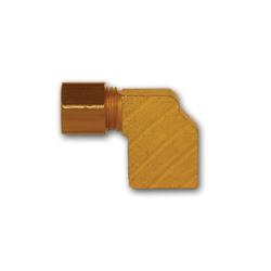 270BX2 - 1/8 in Compression x 1/8 in Female NPTF Brass 90-Degree Elbow Fitting