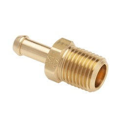 29SB-128 - Brass Single Barb Connector 3/4-in x 1/2-in Male NPTF, Max 150 psi