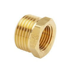 80GH - 3/4-in Male Garden Hose x 1/2-in Female NPTF Brass Rigid Adapter, 0.81-in Length, 75 psi
