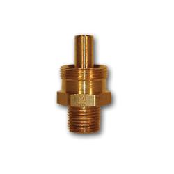 HE68B-68 - 3/8 in Hose x 1/2 in MPT Brass Adapter Body, 125 psi, -400 to 1200°F