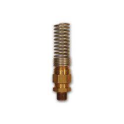 HE68G-66 - 3/8 in Hose x 3/8 in MPT Brass Adapter with Spring
