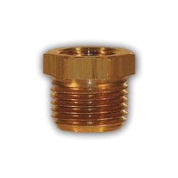 LF110-128 - 3/4 in MPT x 1/2 in FPT Hex Bushing, 0.94 in Lead-Free Brass
