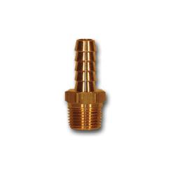 LF29-56 - 5/16 in Hose to 3/8 in MPT Rigid Brass Adapter, 1.76 in Long