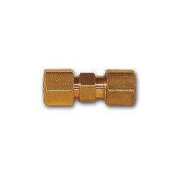 283X2 - Brass Double End Union - 1/8 in Split Sleeve x 1/8 in Split Sleeve, 150 psi