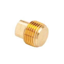 LF109SD-6 - 3/8 in MPT Square Head Solid Plug, 0.8 in Length, Lead-Free Brass