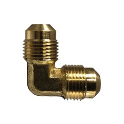 LF255X4 - 90° Barstock Elbow, 1/4 in Male SAE 45° Flared, Lead-Free Brass