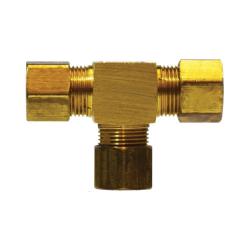 LF264X4 - Lead-Free Brass Tee, 1/4 in Compression x 1/4 in Compression x 1/4 in Compression