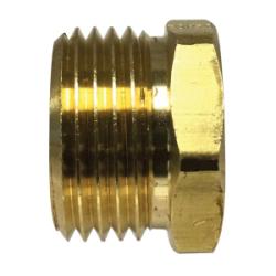 LF74GH - Lead-Free Brass Rigid Adapter - 3/4 in MHT x 1/4 in FPT, 1.10 in Length