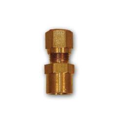 NT66-42 - Brass Adapter 1/4 in OD to 1/8 in Female NPT, 150 psi, -40 to 200°F