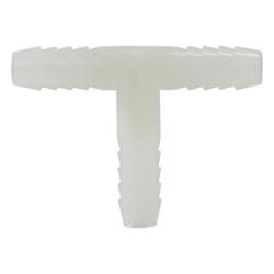 33415W - Durable Nylon Tee Fitting, 1/8 in Hose Barbed x 1/8 in Hose Barbed x 1/8 in Hose Barbed