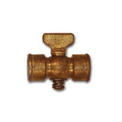 09339-08 - 1/2 in Brass Air Cock with Female Pipe Threads, 80 psi Rating