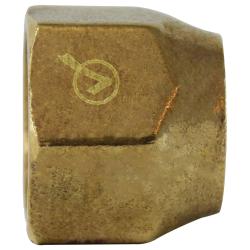 704018-10 - 5/8 in Female Flared SAE 45-Degree Short Forged Nut, Lead-Free Brass