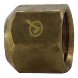 LF40-8 - 1/2 in 45° Female Flared Lead-Free Brass Cap Fitting