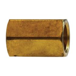 10137 - Brass Hex Union 1/2-in Female Flared Fittings, 1.43 in Length, 0.94 in Hex Size
