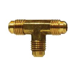 10165 - 7/8 in x 7/8 in x 7/8 in Forged Brass Union Tee with Male Flare Connections