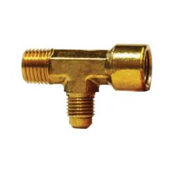 10382 - 1/8 in MIP x 1/8 in FIP x 1/4 in SAE 45° Male Flared Brass Adapter Tee Fitting