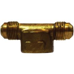 10431 - 3/8 in SAE 45° Male Flared x 3/8 in SAE 45° Male Flared x 3/8 in FIP Brass Branch Tee