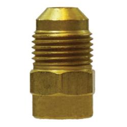 10463 - SAE 45-Degree Brass Flare Reducer - 3/8-in Male x 1/4-in Female, 1.12 in Length, 1400 psi