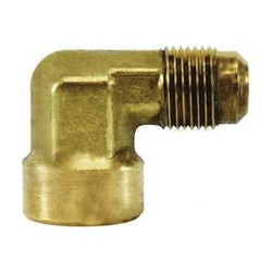 10500 - 1/4-in Male Flared x 1/4-in Female Flared Brass 90-Degree Elbow Fitting