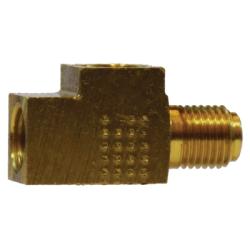 12146 - 3/16-in x 3/16-in x 1/4-in Brass Towed Trailer Brake Tee with Inverted Flared Connection