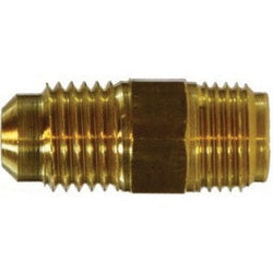 12250 - Brass SAE Flare Adapter 1/4-in Male Flared x 3/16-in Male Inverted Flare, 1.03 inches Long