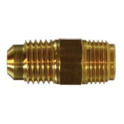 12254 - 3/8-in Male SAE Flared x 5/16-in Male Inverted Flare Brass Adapter, 1000 psi