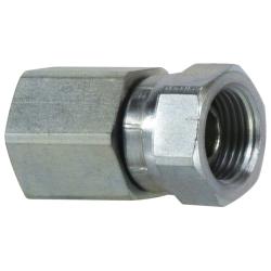 140522 - 1/8-in Female NPTF x 1/8-in Female NPSM Steel Swivel Adapter, 5000 psi, 375°F