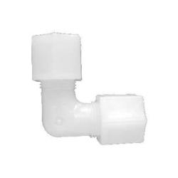 17124N - 1/4 in x 1/4 in White Nylon 90-Degree Union Elbow Fitting