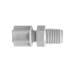 17179N - 1/4-in Compression to 1/8-in Male NPT Nylon Adapter, 125 psi, -40 to 200 °F