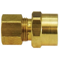 00086-0610 - 3/8-in Compression x 5/8-in Sweat Brass Adapter for Copper, Aluminum, and Thermoplastic Tubing