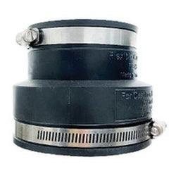 195474 - 4 in x 1-1/2 in Flexible Reducing Coupling, Rubber with Stainless Steel Band