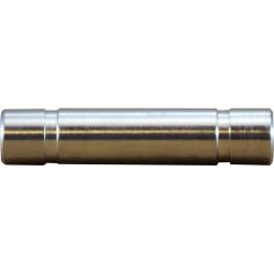 20008 - 3/8-in x 3/8-in Brass Double Male Union Fitting with Nickel Plating, 1.811 in Length