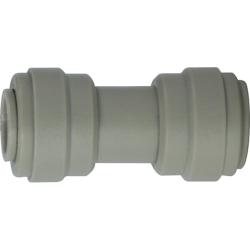 20020P - Dual 3/8-in Push-In Tube Plastic Union Connector for Air, Gases, and Vacuum Applications